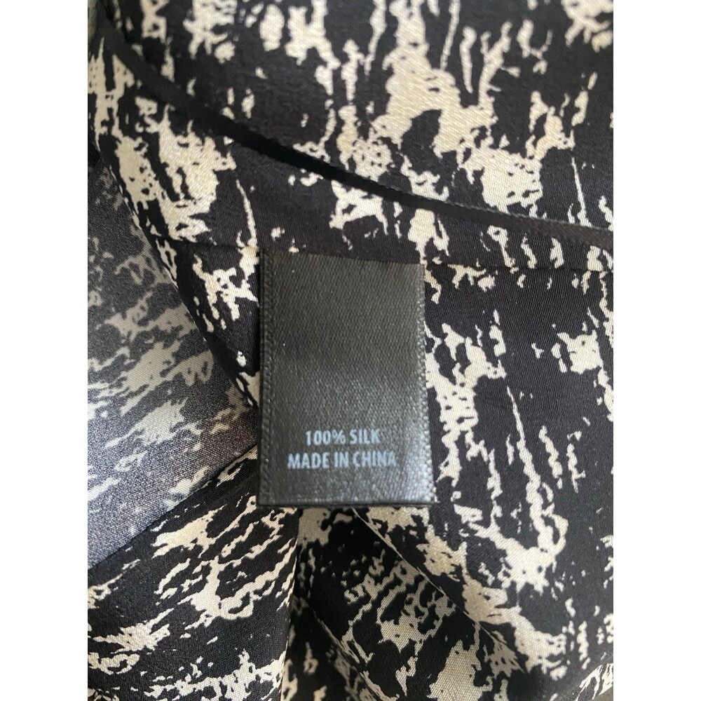 St. John Collection 100% Silk Tweed Print Midi Dress Quiet Luxury Women’s 12 - Picture 14 of 14